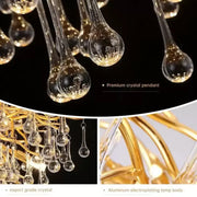 Csillár kristály Kaiser 13x G9 átmérőjű 120 cm -es arany