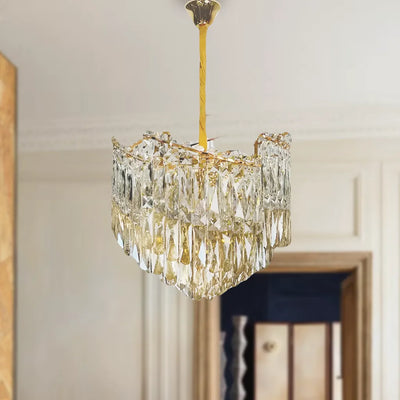 Csillár kristály topkapi eleganza 8x e14, 49 cm átmérőjű, fényes arany, állítható magasság