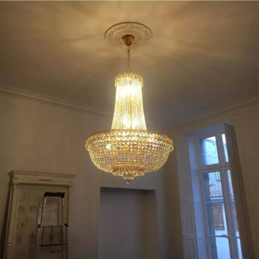 Crystal Chandelier Kassian 11x E14 arany