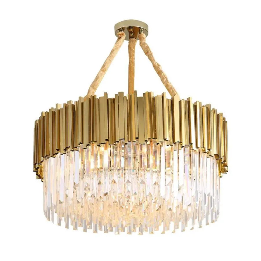 Chandelier Grazia Diego, 49 cm átmérőjű, 5x E14 arany, állítható magasság