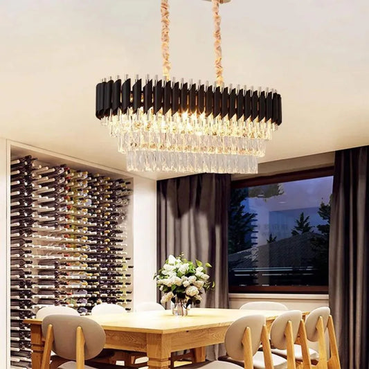 Crystal Chandelier Versailles regalis 10x E14, 80 cm átmérőjű, fényes és fekete arany, állítható magasság