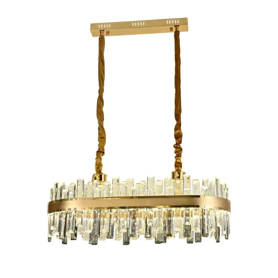Achim LED -csillár távirányítóval, 200W, 80 cm átmérőjű, arany, unkind