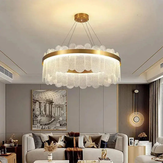 LED -csillár távirányítóval Alonzo 93W méretű 60 cm -es arany átmérőjű