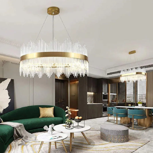 LED -csillár távirányítóval aurelio 133W méretű arany