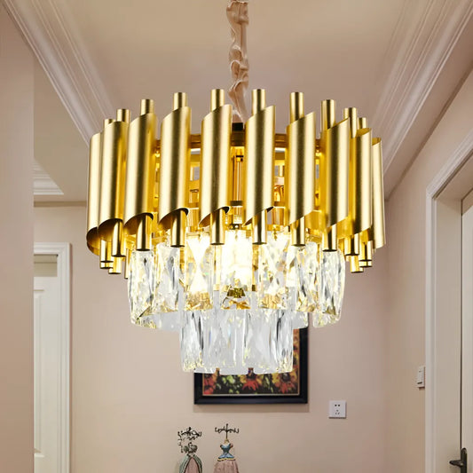 Crystal Chandelier Versailles Petito 3XE14, 30 cm átmérőjű, arany, állítható magasság