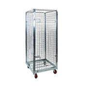 Transzport transzculiui 4 falakkal 80cmx70cmx170cm, 500 kg -os kapacitás, ezüst