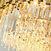 Crystal Chandelier Blois elegancia, 49 cm átmérőjű, 8x E14, fényes arany, állítható magasság