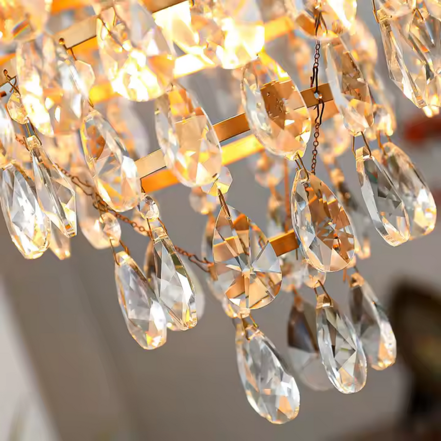 Crystal Chandelier Royal Petito, 3XE14, 25 cm átmérőjű, fényes arany, állítható magasság