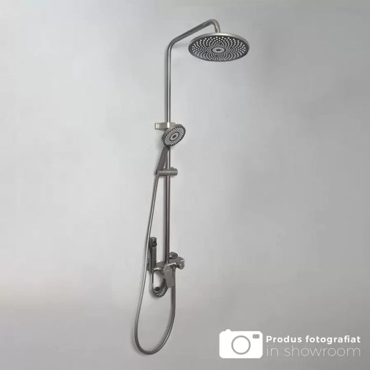 Sötétszürke rozsdamentes acél zuhanyoszlop OD3902 Alapértelmezett cím Alessandro Design