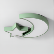 LED LED Sofia, 34W, zöld akril, hónap és csillag alak, 3000k/4000K/6000K
