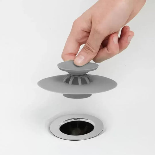 Mosogatódugó, szürke, gumi, OD/AC1/GRI Fürdőszoba kiegészítők Alapértelmezett cím Alessandro Design