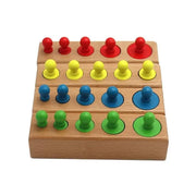 Montessori, többszínű, fa játék