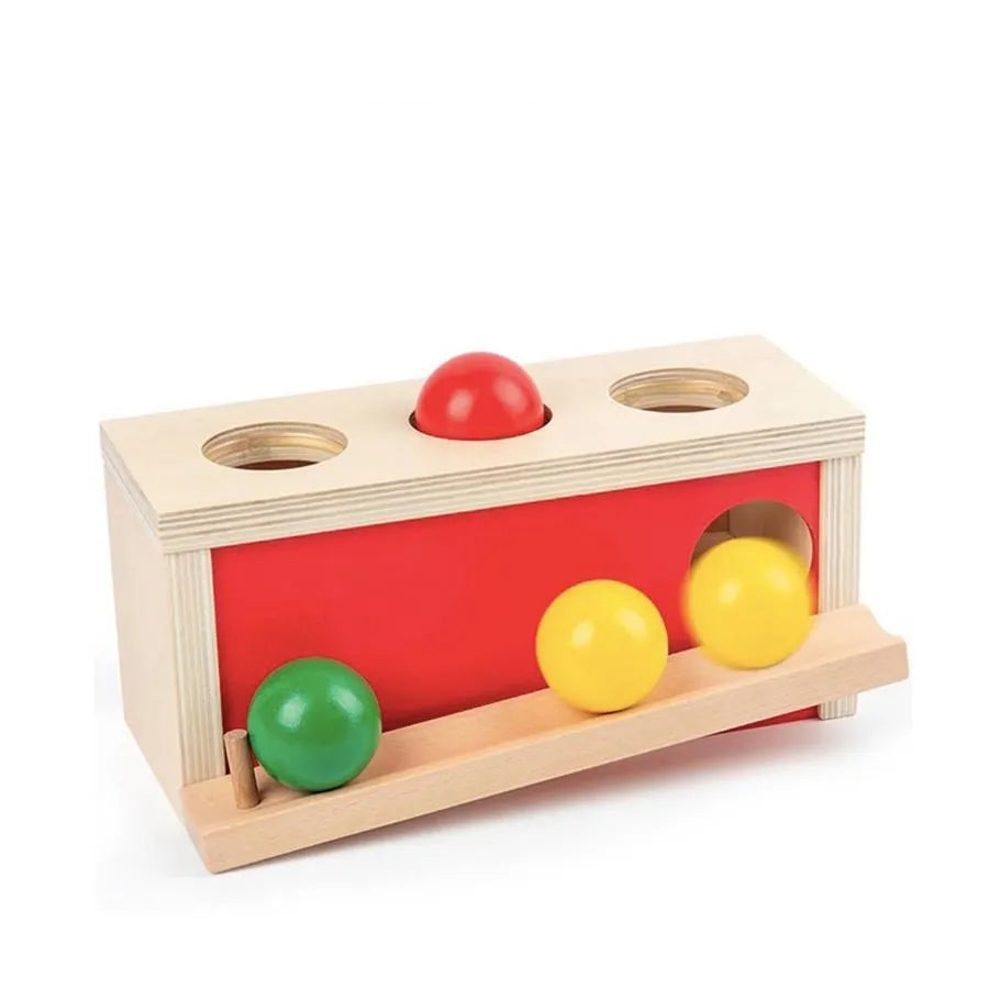 A többszínű gömbök, 4 darab, fa játék típusa