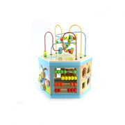 Oktatási játék Montessori hatszögletű fa 8 1, 38 cm, multoleged