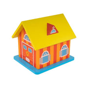 Pusculita játék érmékhez és bacnotákhoz, 3 darab, többszínű, fa