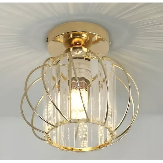 Cora 1xe27 csillár, arany, fém és kristály