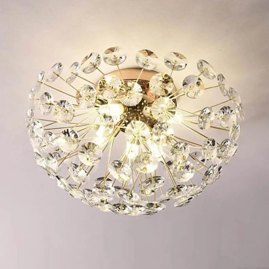 Crystal Chandelier Minue, 4x G9, 35 cm átmérőjű, fényes arany