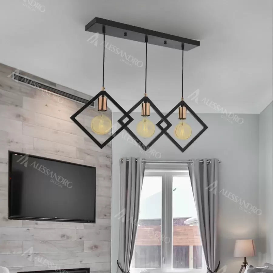 Fresi vágy, 3*E27, fém, fekete