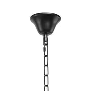 Indiana Chandelier, 8*E27, fém és kötél, fekete