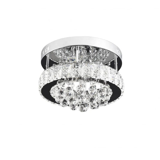 LED -csillár Abel 24W Crystal, 47 cm átmérőjű, hideg/forró/semleges fény, fényes króm