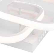 Lustra LED Vertex Matrix Matrix Romburi Suprapuse, 44W, 2 Romburi, Lumina vétel/Calda/Neutra, Alb