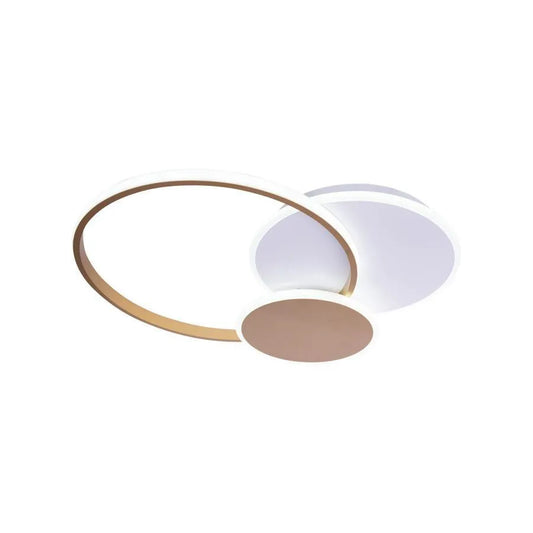 LED-es csillár távirányítóval KILLIAN 71W, 3 kör, hideg/meleg/semleges fény, szabályozható, fehérarany