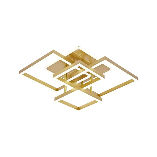 Lustra vezette Cu Telecomanda Lelahel 190W, 4 Matera, Lumina fogadás/Calda/Neutra, Dimabila, Auriu