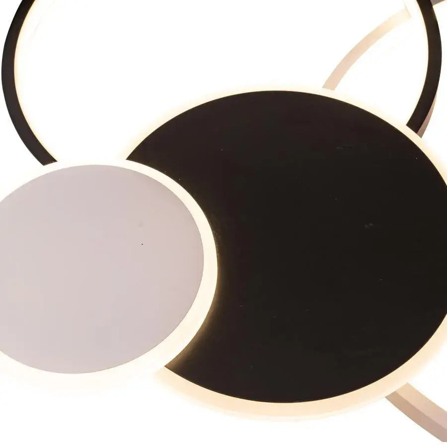 LED -csillár Libra távirányítóval, 82W, 4 kör, hideg/forró/semleges fény, instabil, fekete