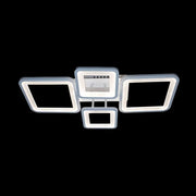 LED -vágy távirányítóval, Ella, 4 négyzet, 85W, hideg/forró/semleges fény, instabil, fehér