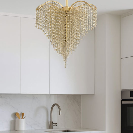 Crystal Chandelier Conwy Eleganza, 4xe27, 47 cm átmérőjű, arany