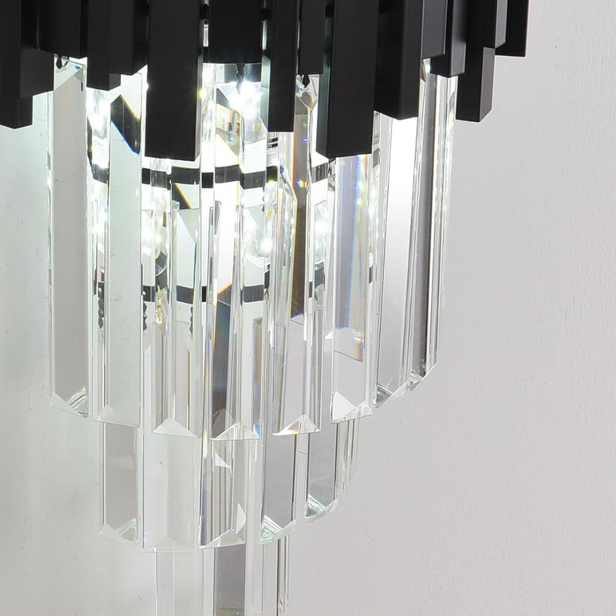 Vigyen fel Crystal Blois piccolo csillárot, 2xe14, fekete