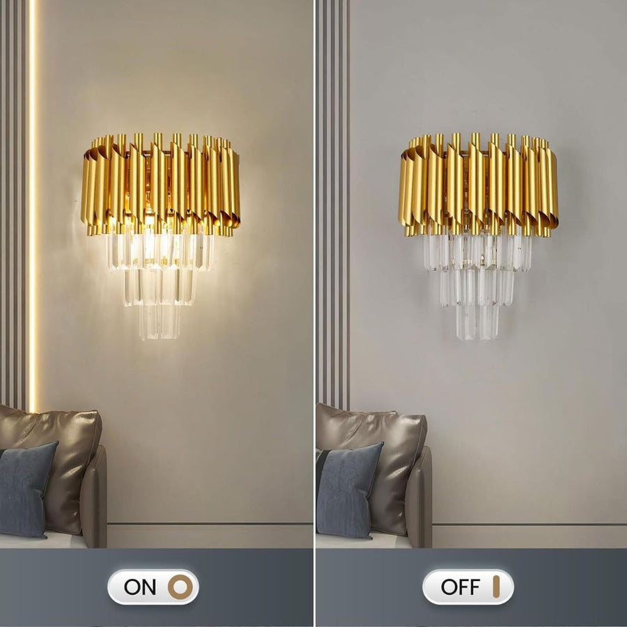 Alkalmazza a Crystal Chandelier Versailles piccolo, 2xe14, arany