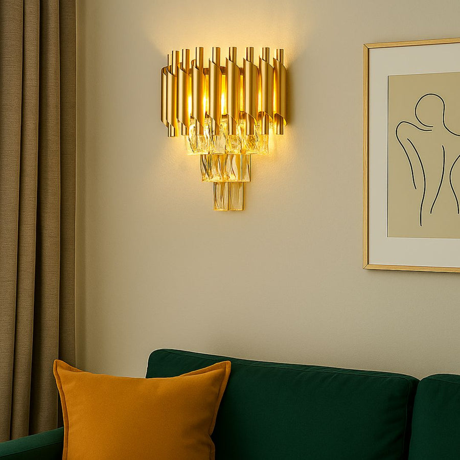 Alkalmazza a Crystal Chandelier Versailles piccolo, 2xe14, arany