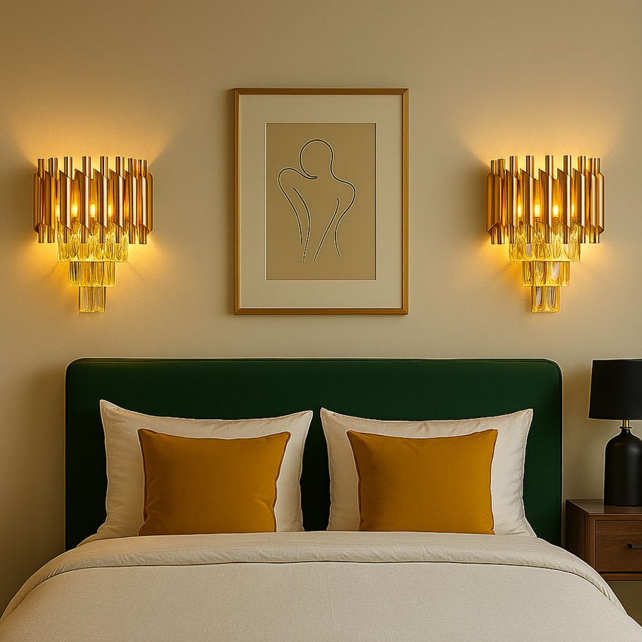 Alkalmazza a Crystal Chandelier Versailles piccolo, 2xe14, arany