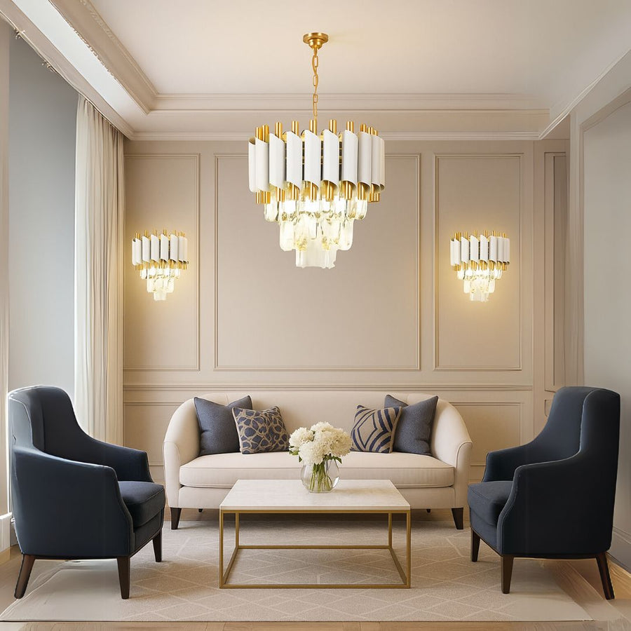 Alkalmazza a Crystal Chandelier Versailles piccolo -t, 2xe14, fehér