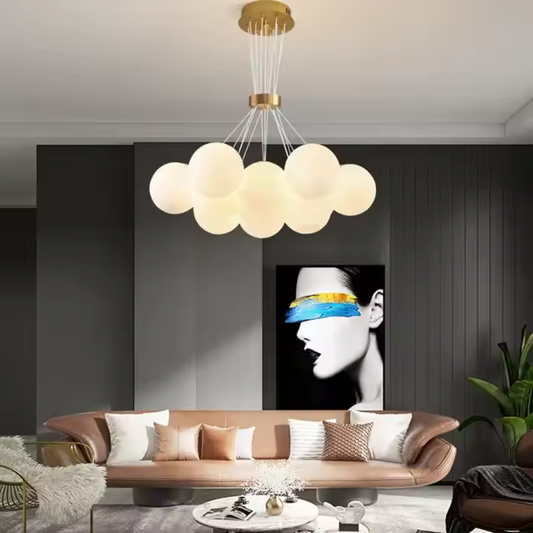 MODERN csillár, inga típusú, LOFT Bagliore, földgömb, 7xG9, állítható magasságú, arany