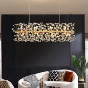 Crystal Chandelier Minuet 9x G9, 70 cm hosszúság, fényes arany, állítható magasság