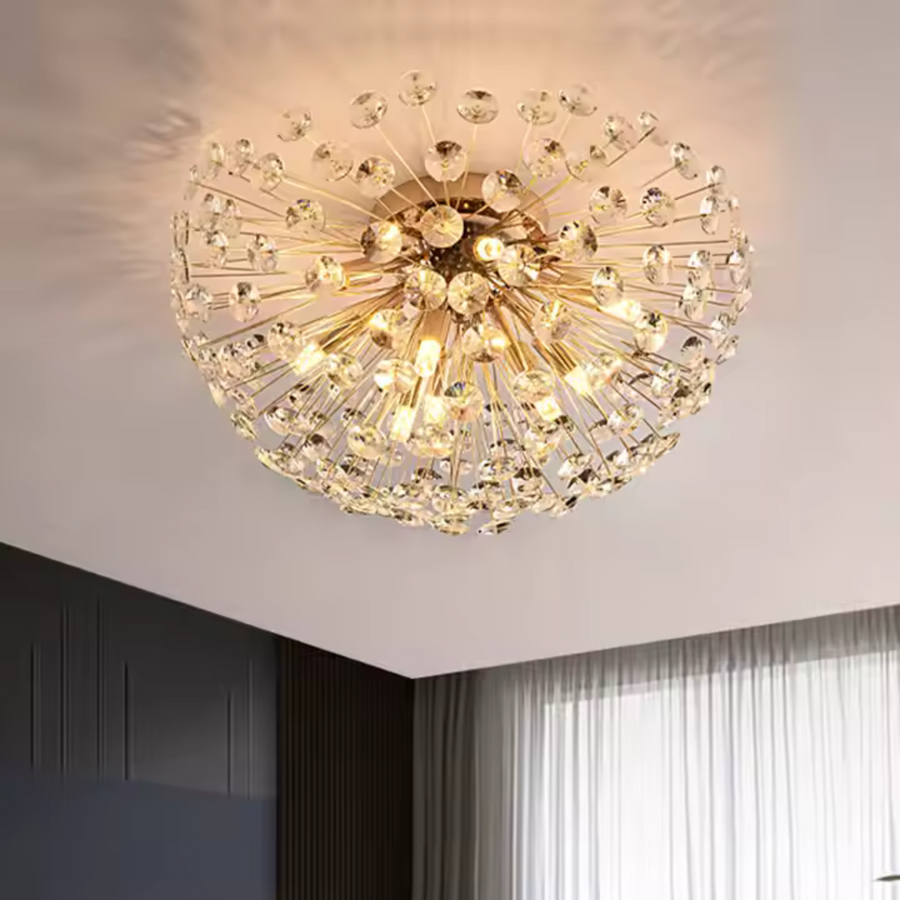 Crystal Chandelier Minue, 4x G9, 35 cm átmérőjű, fényes arany
