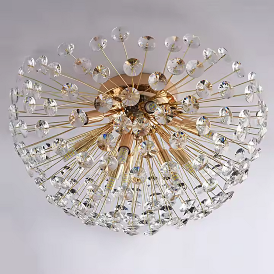Crystal Chandelier Minue, 4x G9, 35 cm átmérőjű, fényes arany
