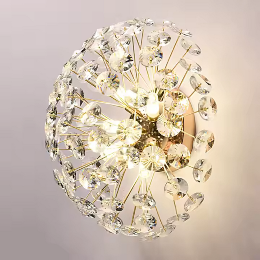Crystal Chandelier Minue, 4x G9, 35 cm átmérőjű, fényes arany