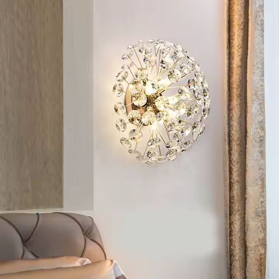 Crystal Chandelier Minue, 4x G9, 35 cm átmérőjű, fényes arany