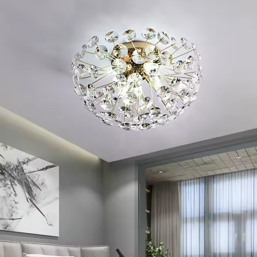 Crystal Chandelier Minue, 4x G9, 35 cm átmérőjű, fényes arany