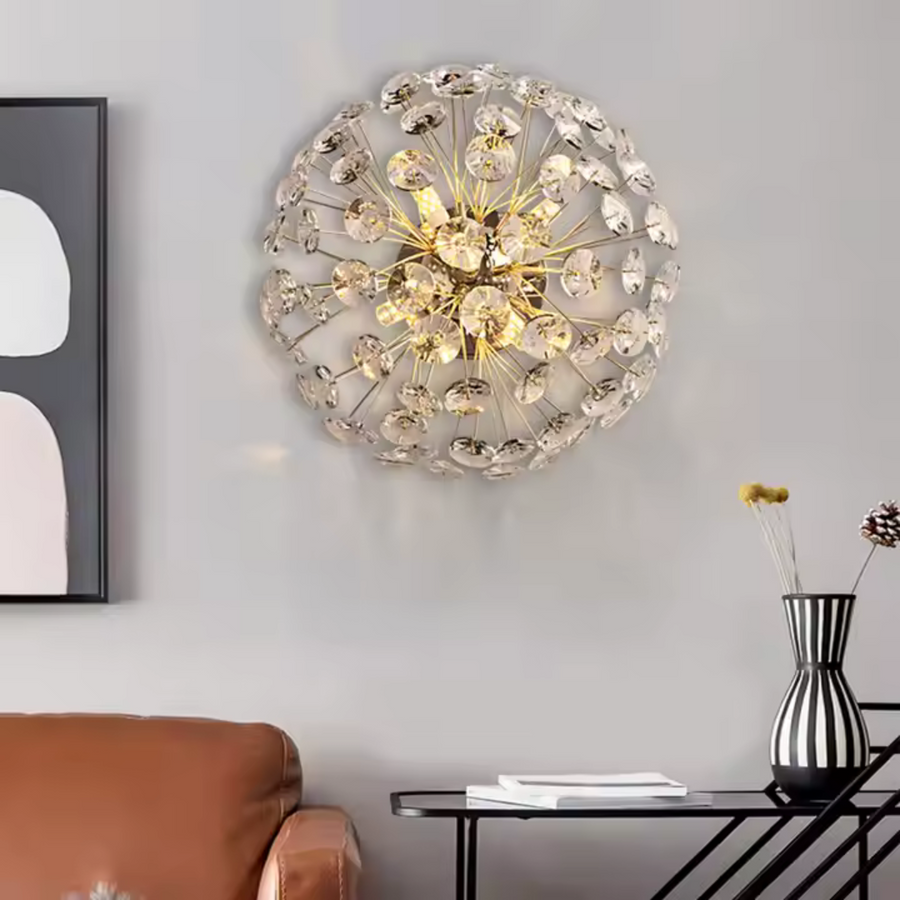 Crystal Chandelier Minue, 4x G9, 35 cm átmérőjű, fényes arany