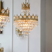 Crystal Chandelier Royal Petito, 6xe14, 45 cm átmérőjű, fényes arany, állítható magasság