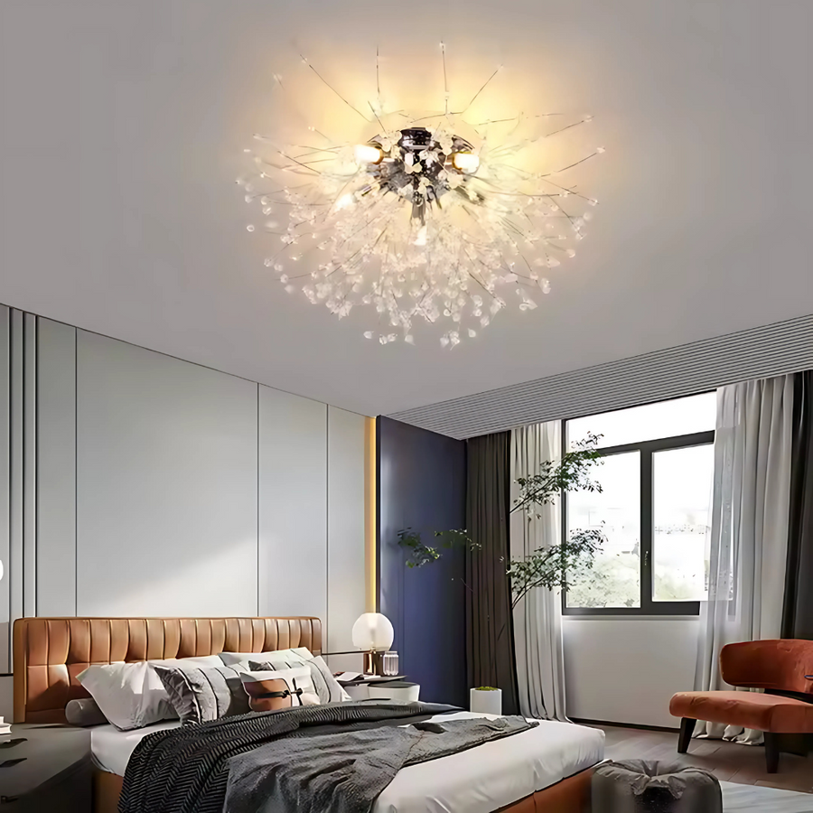 Rondo vivace kristálycsillár, 8x G9, 60 cm átmérőjű, fényes ezüst