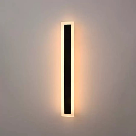 Vigyen fel mack külső LED -t, 60 cm hosszúságot, 8W, IP65, fém, lineáris, fekete