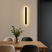 Vigyen fel Suha külső LED -t, 70 cm hosszúságot, 10W, IP65, fém, lineáris, fekete