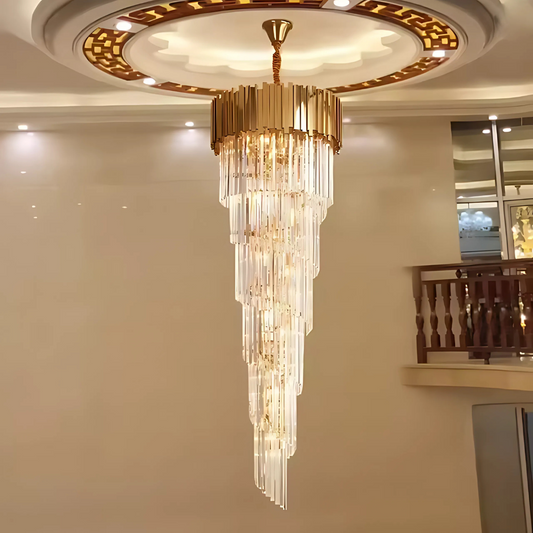Crystal Chandelier Blois Ascendere E14, 60 cm átmérőjű, arany, állítható magasság