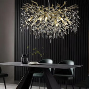 Crystal Chandelier Waltz Rhapsody, 9x G9, arany, 60 cm, állítható magasság