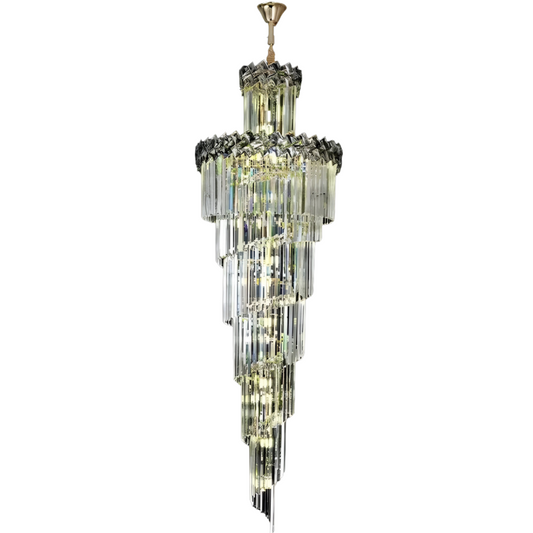 Crystal Chandelier Windsor Ascendere, 26xe14, 60 cm átmérőjű, fényes króm, állítható magasság